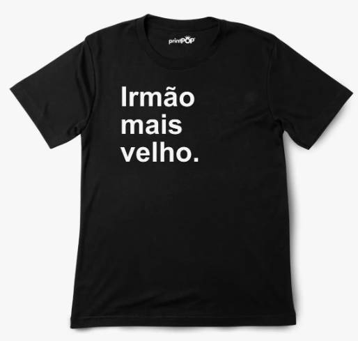 Camiseta personalizada preta